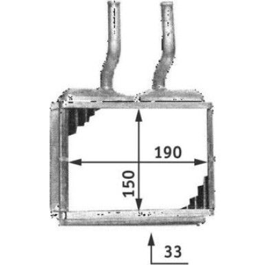 Mahle | Wärmetauscher, Innenraumheizung | AH 139 000S