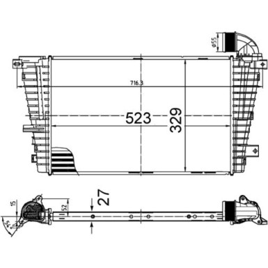 Mahle | Ladeluftkühler | CI 513 000S