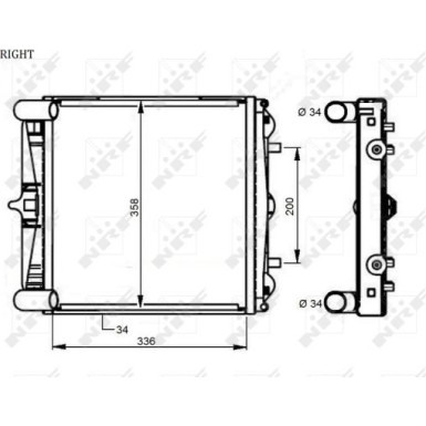 NRF | Kühler, Motorkühlung | 59131