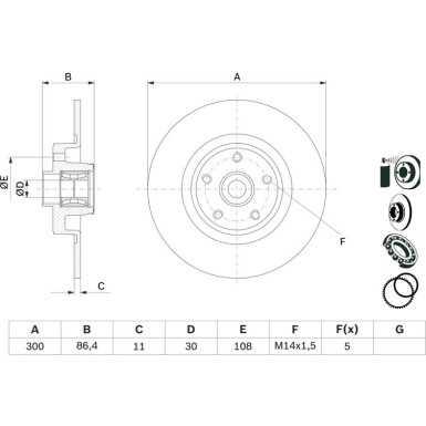 BOSCH | Bremsscheibe | 0 986 479 276