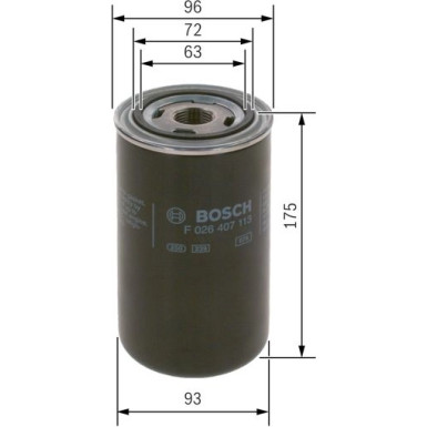 BOSCH F 026 407 113 Ölfilter