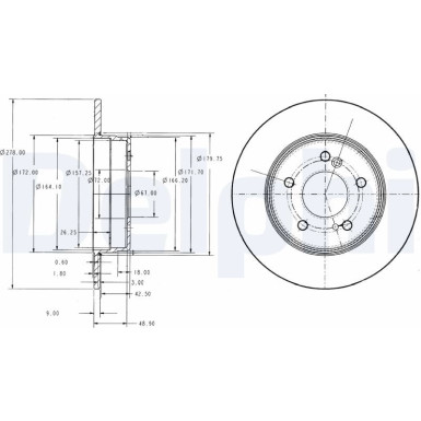 Delphi | Bremsscheibe | BG3326C