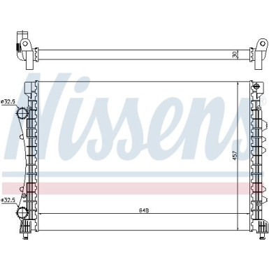 Nissens | Kühler, Motorkühlung | 63815