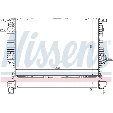 Nissens | Kühler, Motorkühlung | 60622A