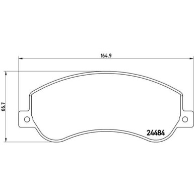 Brembo | Bremsbelagsatz, Scheibenbremse | P 85 115