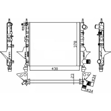 NRF | Kühler, Motorkühlung | 529513