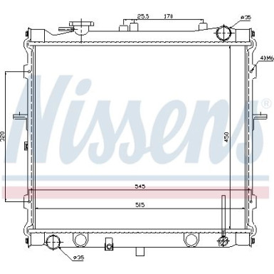 Nissens | Kühler, Motorkühlung | 66642