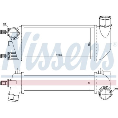 Nissens | Ladeluftkühler | 96577