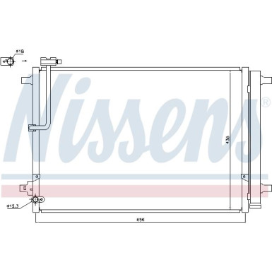 Nissens | Kondensator, Klimaanlage | 940329