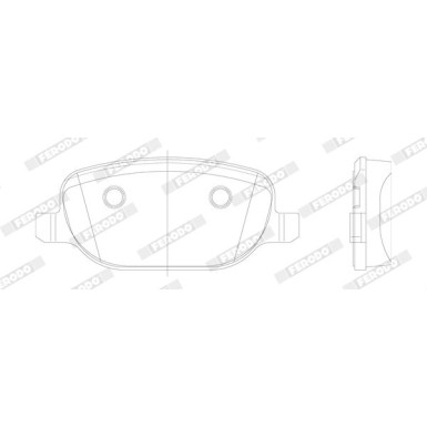 Ferodo | Bremsbelagsatz, Scheibenbremse | FDB1796