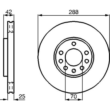 BOSCH | Bremsscheibe | 0 986 478 588