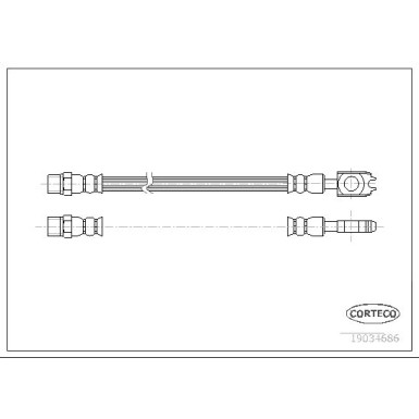 Corteco | Bremsschlauch | 19034686