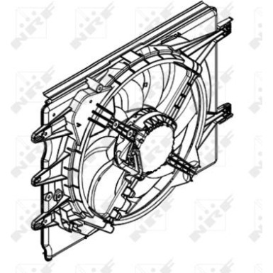 NRF | Lüfter, Motorkühlung | 47596