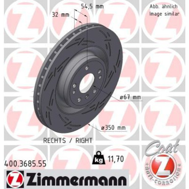 Zimmermann | Bremsscheibe | 400.3685.55