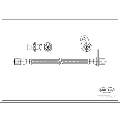 Corteco | Bremsschlauch | 19032207