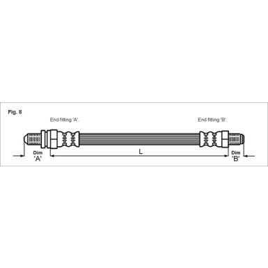 Metzger | Bremsschlauch | 4112500