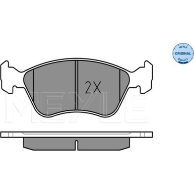 Meyle | Bremsbelagsatz, Scheibenbremse | 025 219 7617/W