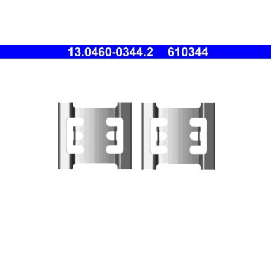 ATE | Zubehörsatz, Scheibenbremsbelag | 13.0460-0344.2