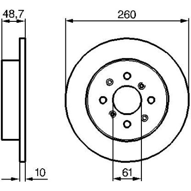 BOSCH | Bremsscheibe | 0 986 479 014