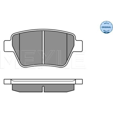 Meyle | Bremsbelagsatz, Scheibenbremse | 025 245 6317