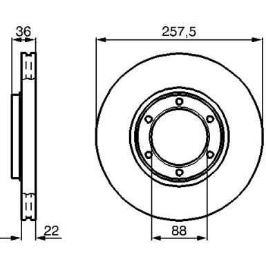 BOSCH | Bremsscheibe | 0 986 478 596