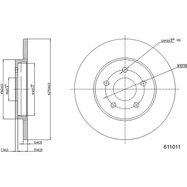 Metzger | Bremsscheibe | 6110101