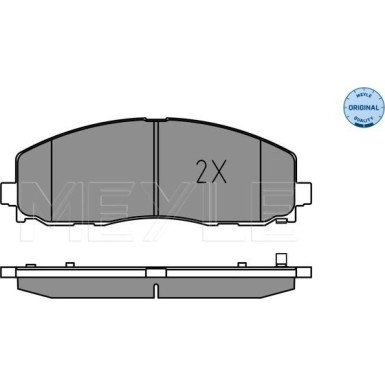 Meyle | Bremsbelagsatz, Scheibenbremse | 025 253 7919