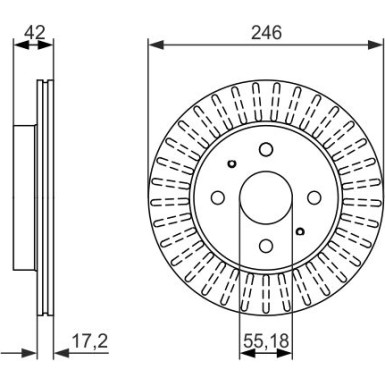 BOSCH | Bremsscheibe | 0 986 479 769