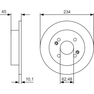 BOSCH | Bremsscheibe | 0 986 479 D02