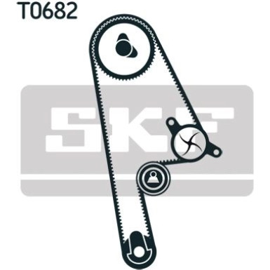 SKF | Wasserpumpe + Zahnriemensatz | VKMC 93616