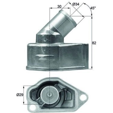 Mahle | Thermostat, Kühlmittel | TI 9 87