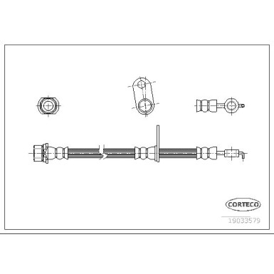 Corteco | Bremsschlauch | 19033579