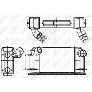 NRF | Ladeluftkühler | 30355