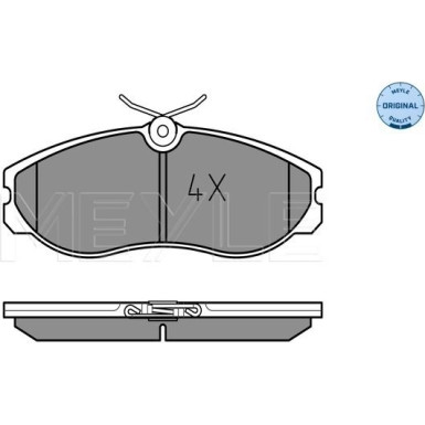 Meyle | Bremsbelagsatz, Scheibenbremse | 025 214 8115