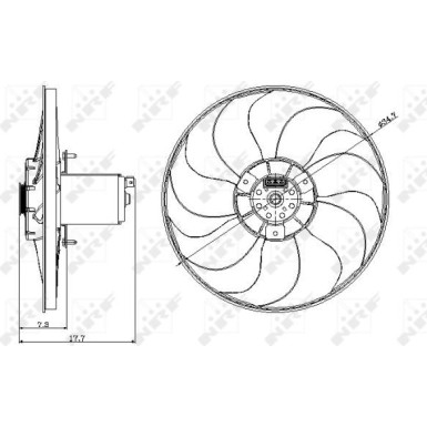 NRF | Lüfter, Motorkühlung | 47404