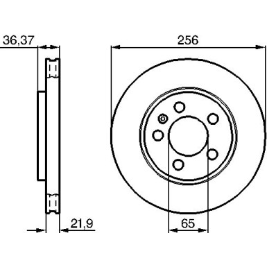 BOSCH | Bremsscheibe | 0 986 478 482