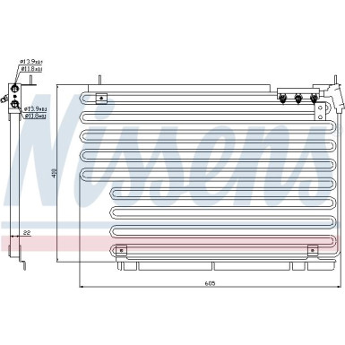 Nissens | Kondensator, Klimaanlage | 94216