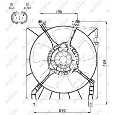 NRF | Lüfter, Motorkühlung | 47492