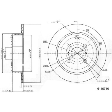 Metzger | Bremsscheibe | 6110710