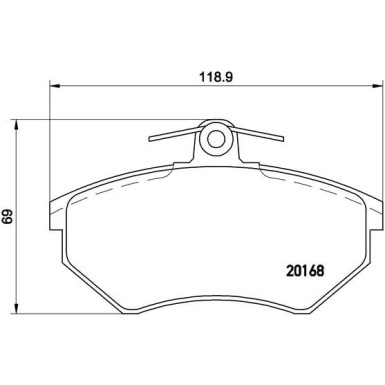 Brembo | Bremsbelagsatz, Scheibenbremse | P 85 011