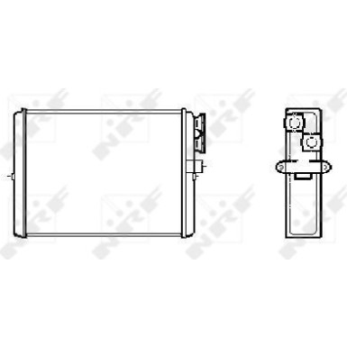 NRF | Wärmetauscher, Innenraumheizung | 53559