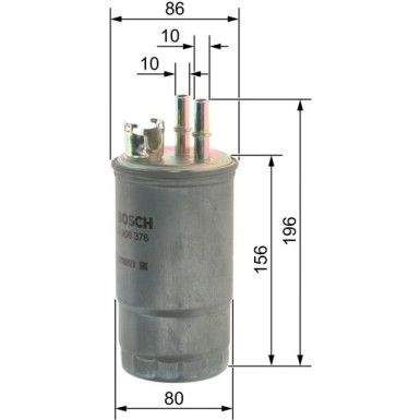 BOSCH | Kraftstofffilter | 0 450 906 376