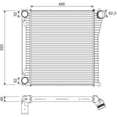 Valeo | Ladeluftkühler | 818397