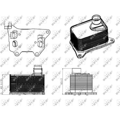 NRF | Ölkühler, Motoröl | 31330