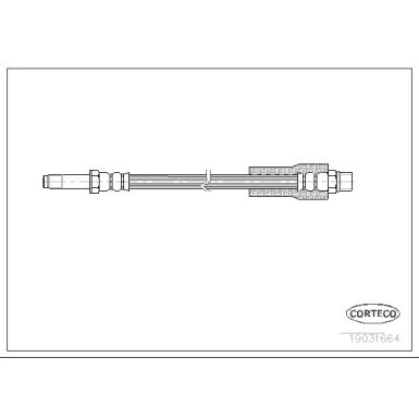 Corteco | Bremsschlauch | 19031664