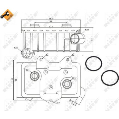 NRF | Ölkühler, Motoröl | 31181