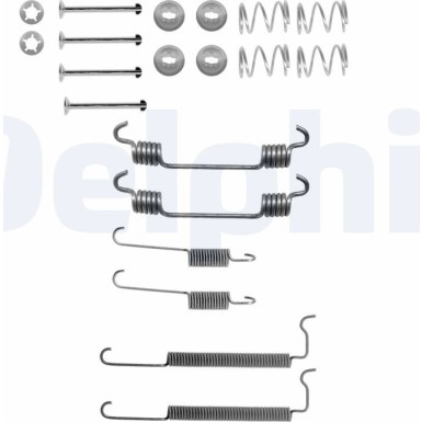 Delphi | Zubehörsatz, Bremsbacken | LY1134