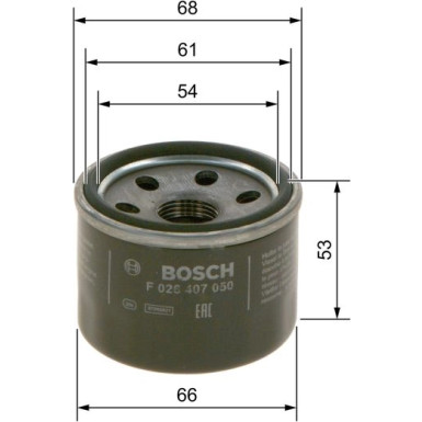 BOSCH F 026 407 050 Ölfilter