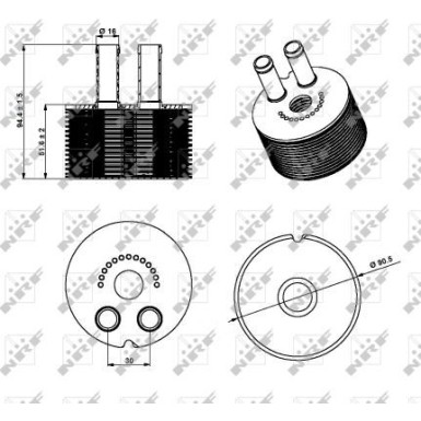 NRF | Ölkühler, Motoröl | 31336