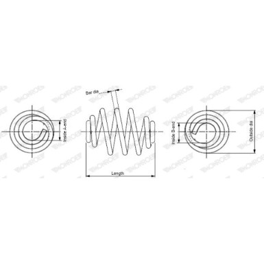 Monroe | Fahrwerksfeder | SN0406